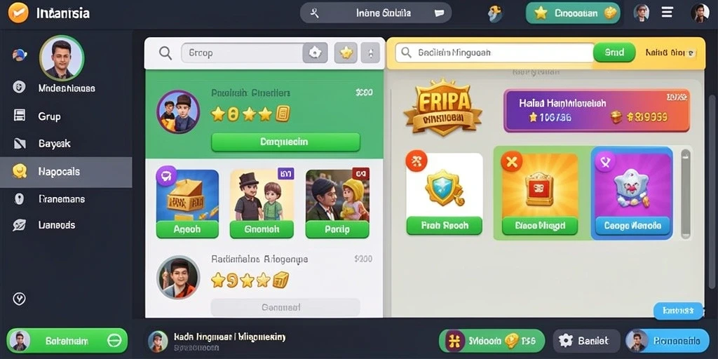 Tampilan permainan yang menarik dan modern.