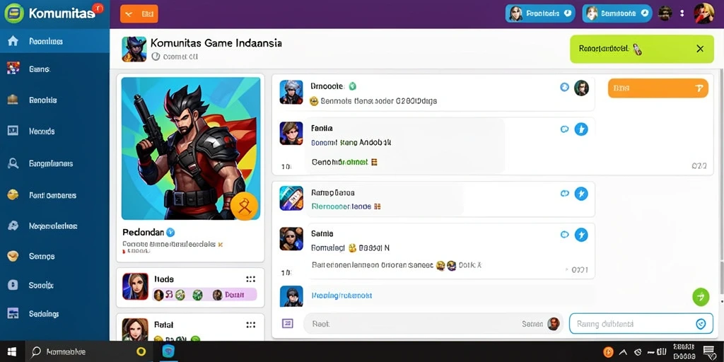 Screenshot menunjukkan karakter utama dalam aksi.