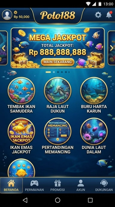 Cuplikan layar menu unduhan polo188 untuk perangkat Android